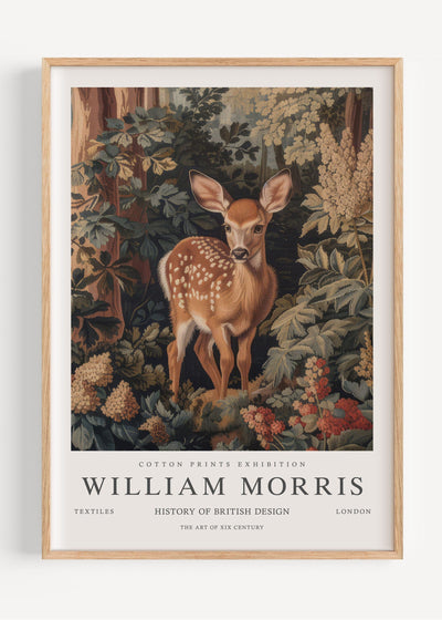 William Morris Deer I102-12 Art Print Peardrop Prints