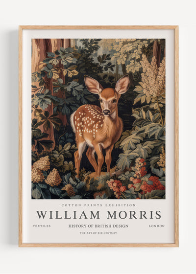 William Morris Deer I102-13 Art Print Peardrop Prints