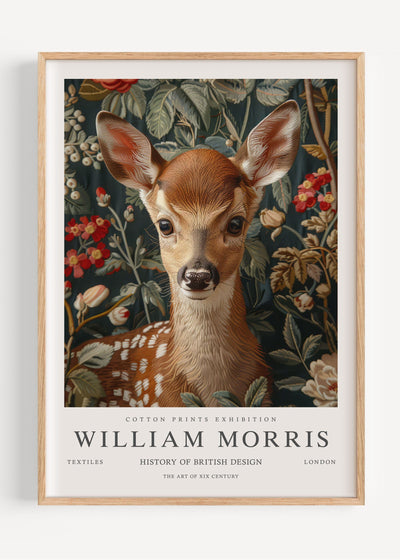 William Morris Deer I102-22 Art Print Peardrop Prints