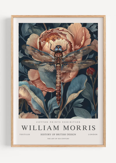 William Morris Dragonfly I102-35 Art Print Peardrop Prints