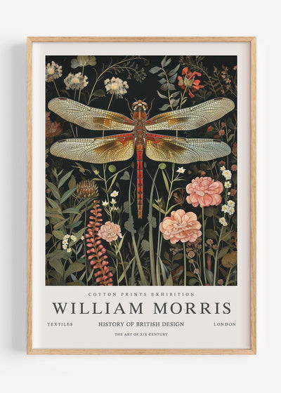 William Morris Dragonfly I85-24 Art Print Peardrop Prints