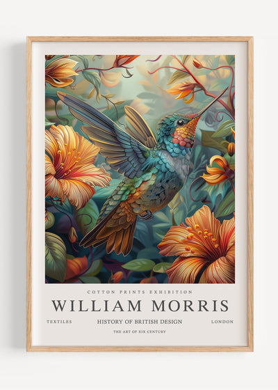 William Morris Hummingbird I105-18 Art Print Peardrop Prints