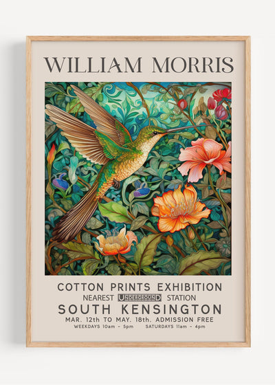 William Morris Hummingbird I40-23 Art Print Peardrop Prints