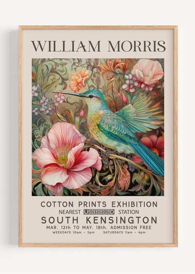 William Morris Hummingbird I40-24 Art Print Peardrop Prints