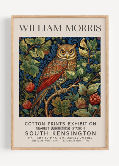 William Morris Owl I40-31 Art Print Peardrop Prints