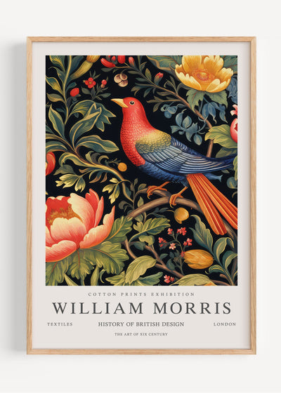William Morris Vintage Bird I53-12 Art Print Peardrop Prints