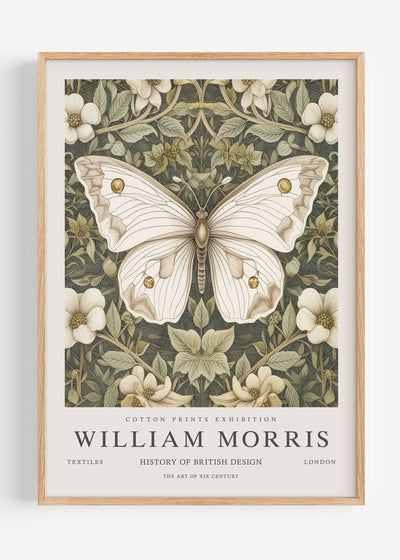 William Morris Vintage Butterfly I53-18 Art Print Peardrop Prints