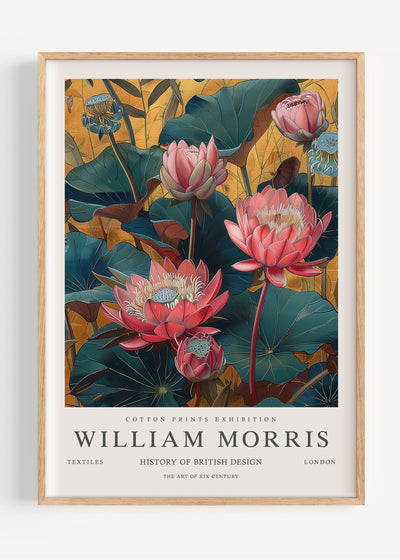 William Morris Waterlily I105-11 Art Print Peardrop Prints