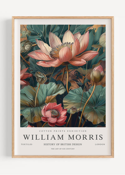 William Morris Waterlily I105-3 Art Print Peardrop Prints