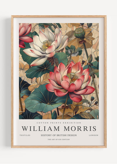 William Morris Waterlily I105-4 Art Print Peardrop Prints