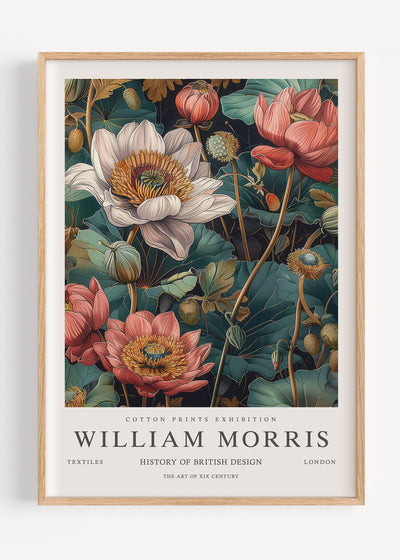 William Morris Waterlily I105-5 Art Print Peardrop Prints