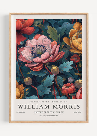 William Morris Waterlily I105-7 Art Print Peardrop Prints