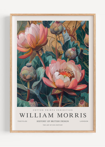 William Morris Waterlily I105-8 Art Print Peardrop Prints