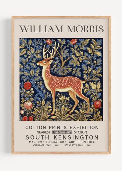 William Morris Winter Deer I40-11 Art Print Peardrop Prints