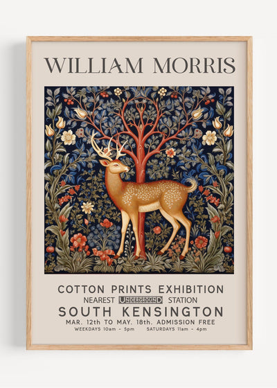 William Morris Winter Deer I40-9 Art Print Peardrop Prints